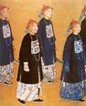 清代武大臣补服像