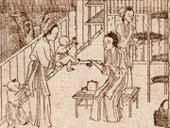 《耕织图》中的养蚕图